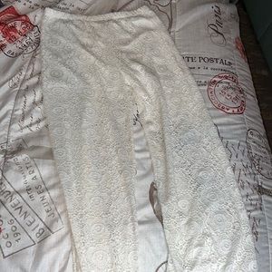 White bathing suit cover up